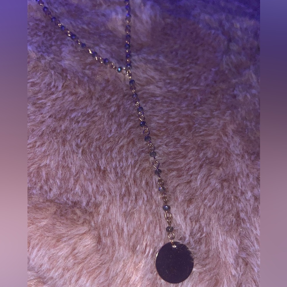 drop charm necklace
